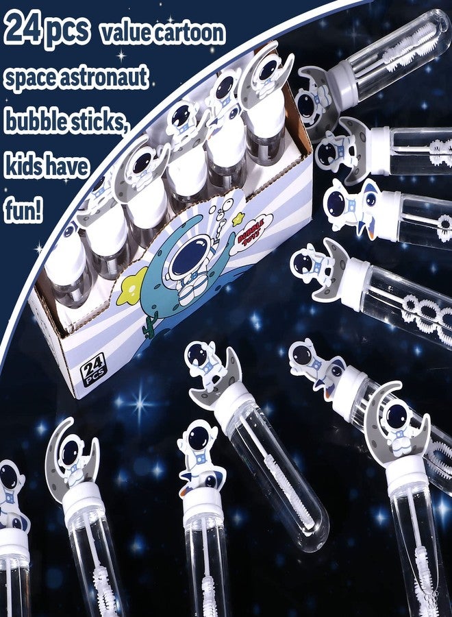 Winrayk 24 Large Astronaut Bubble Wands with Gift Box, Space Party Favors Kids Bubbles Bulk, Pinata Filler Goodie Bag Stuffer Carnival Prize Birthday Gift Summer Galaxy Outer Space Themed Party Favors - Image 2